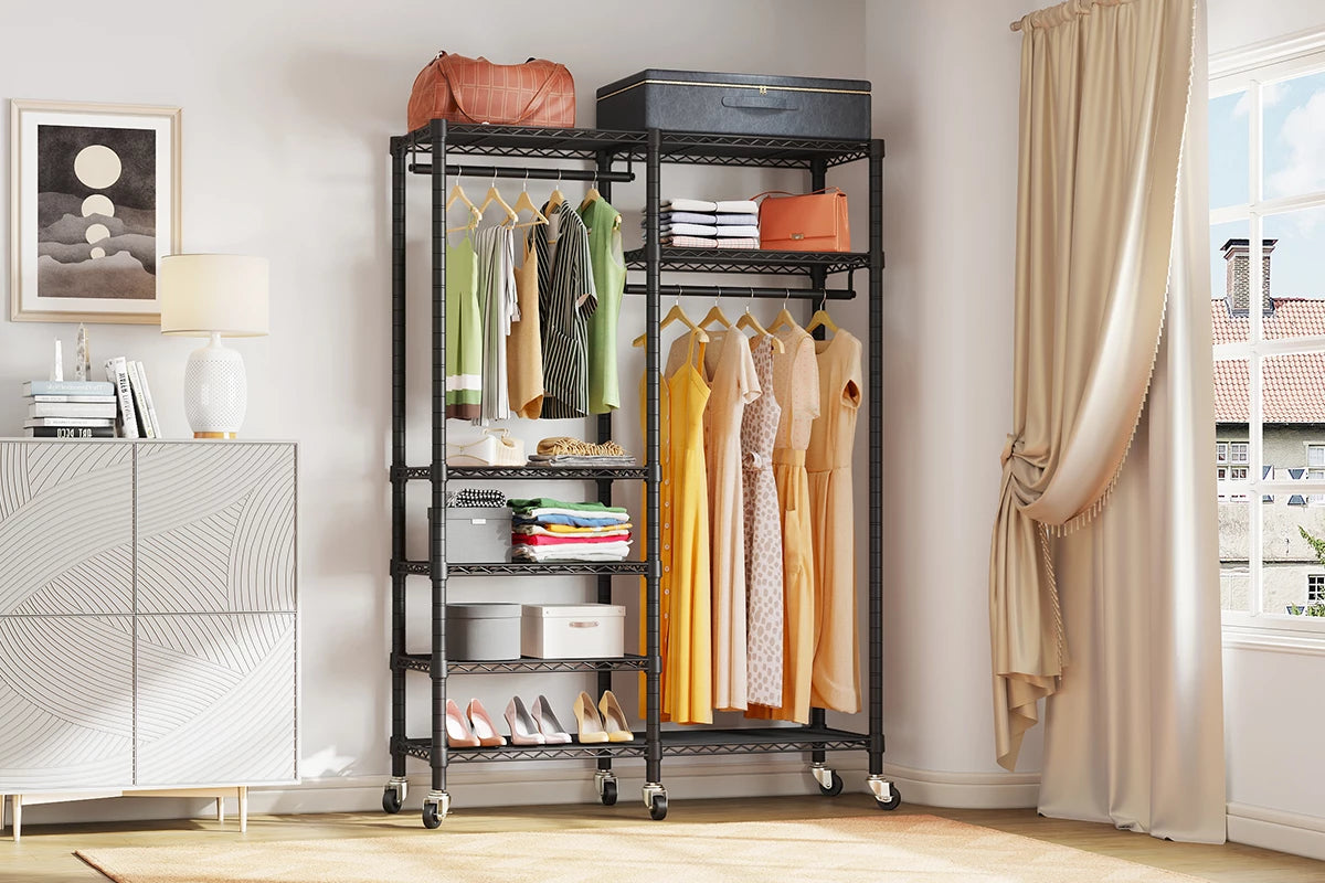 Rolling Clothes Rack