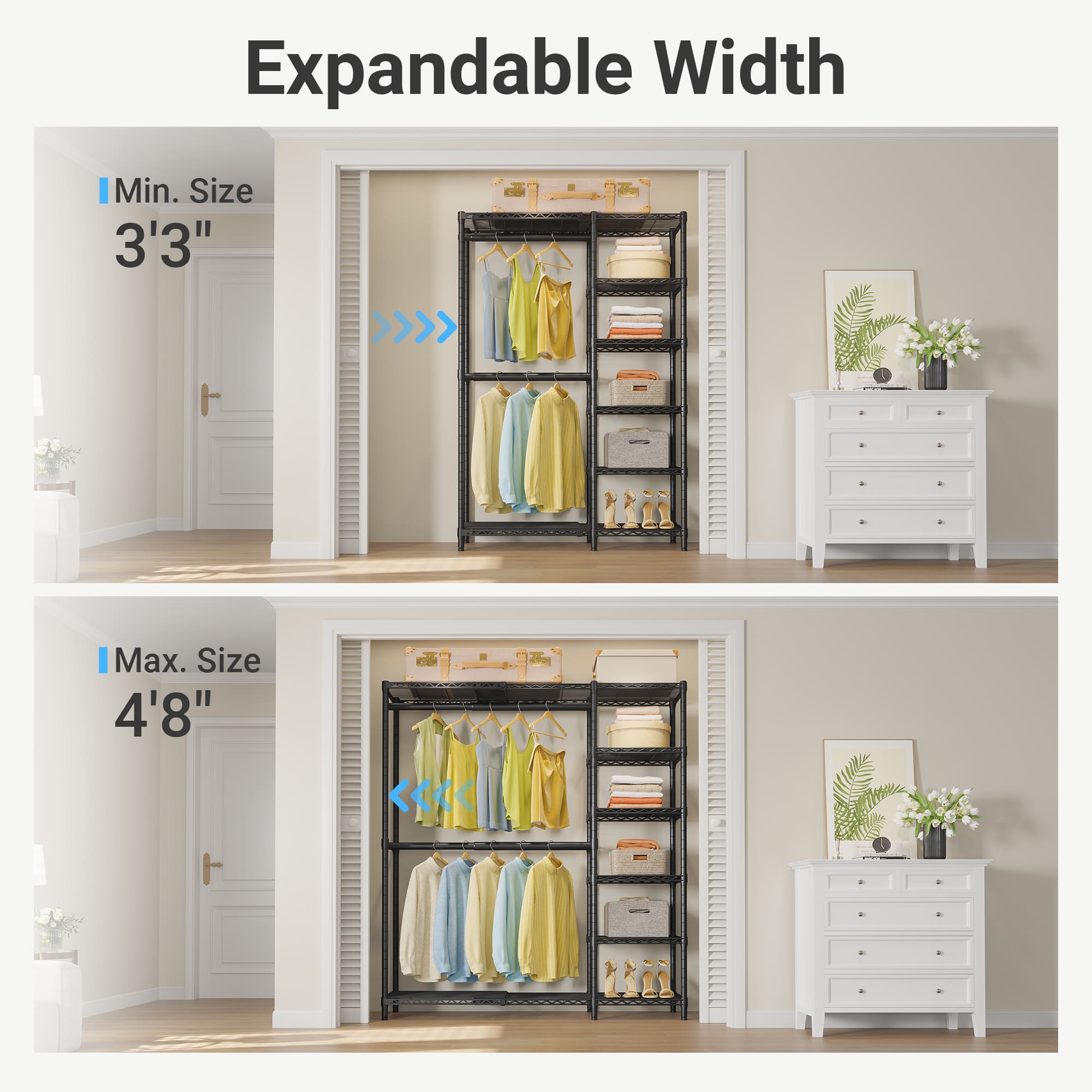 VIPEK X2 Expandable Clothes Rack