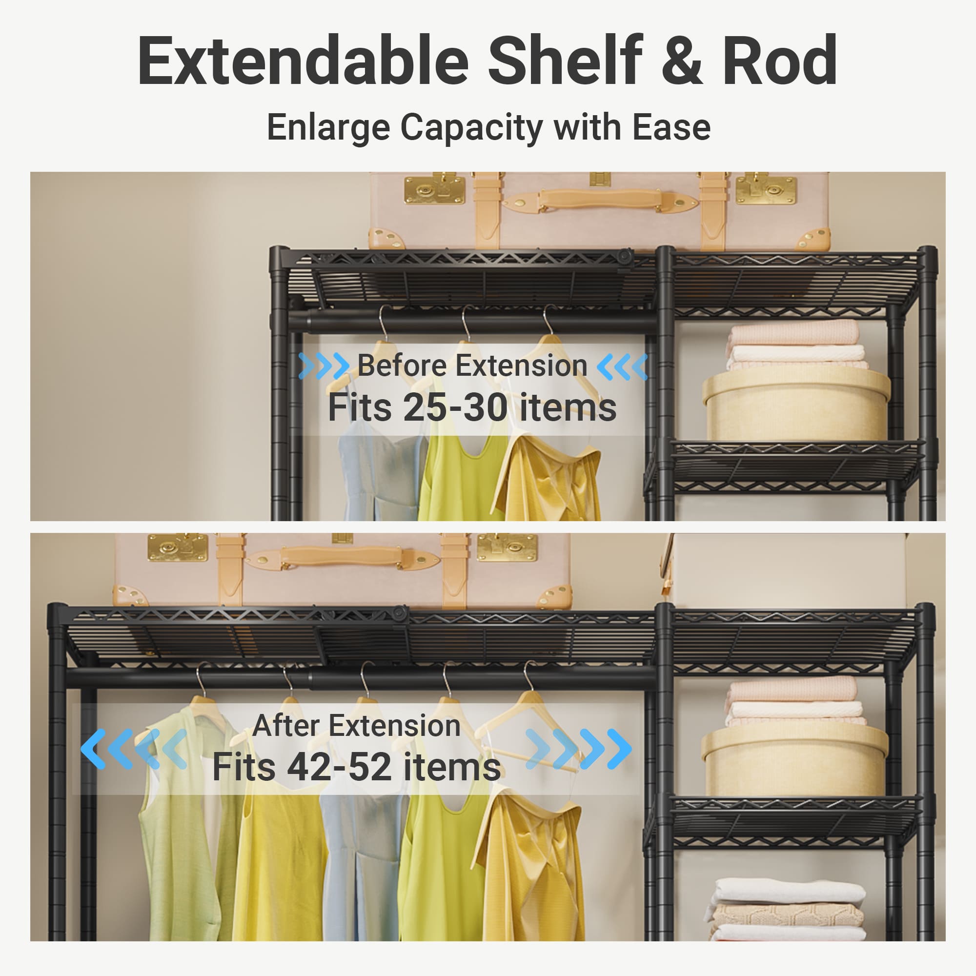 VIPEK X2 Expandable Clothes Rack