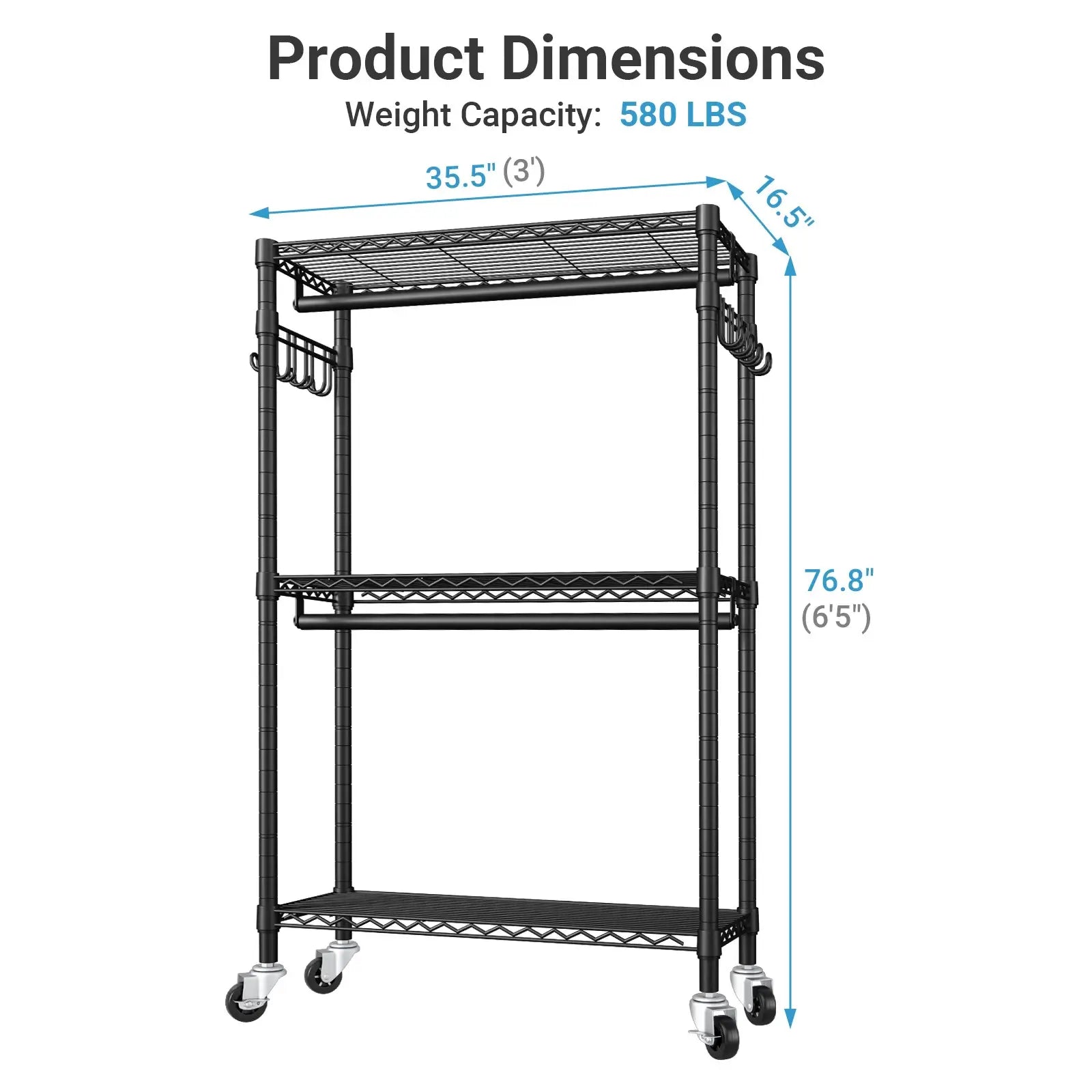 VIPEK R2C Rolling Garment Rack