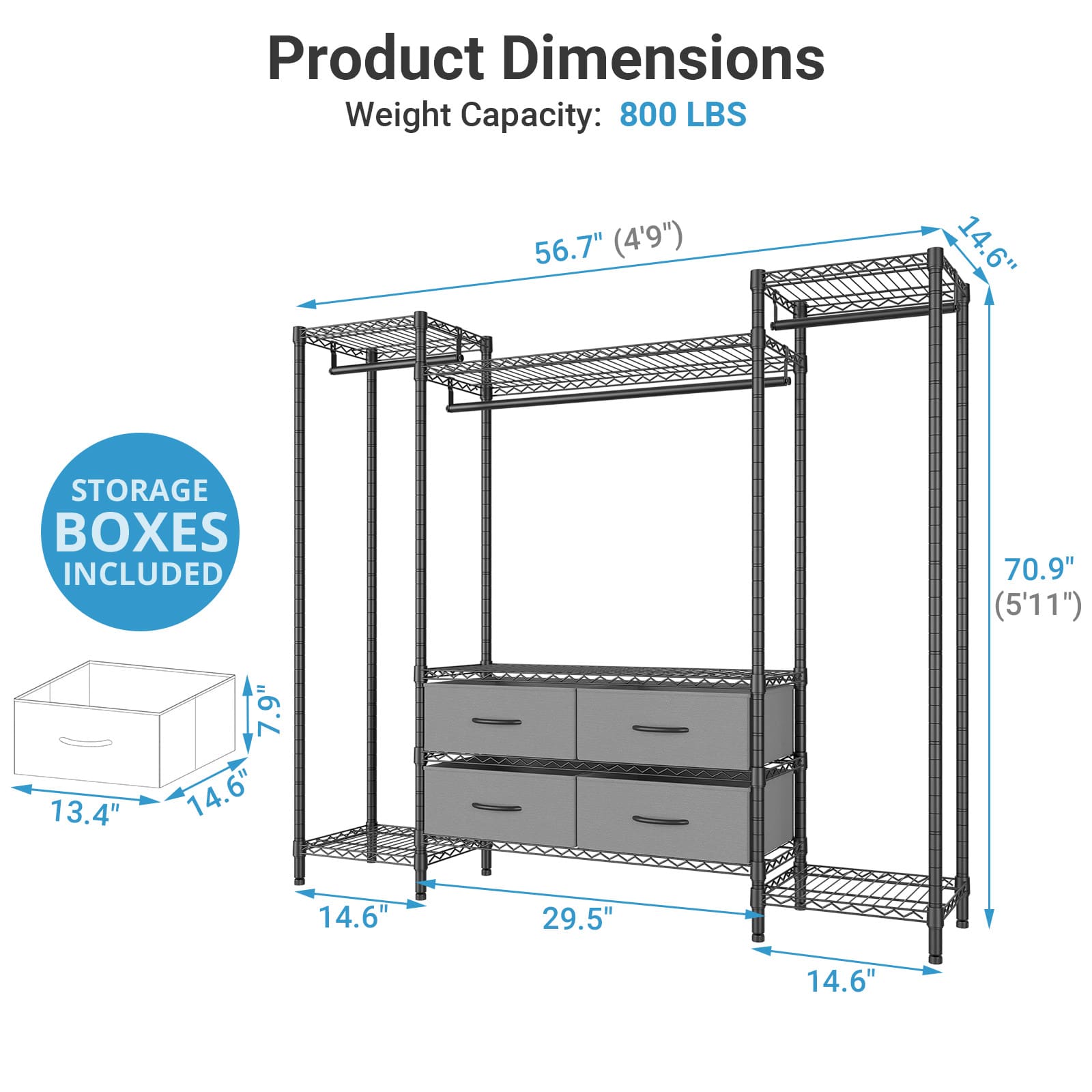 VIPEK V20 Clothes Rack